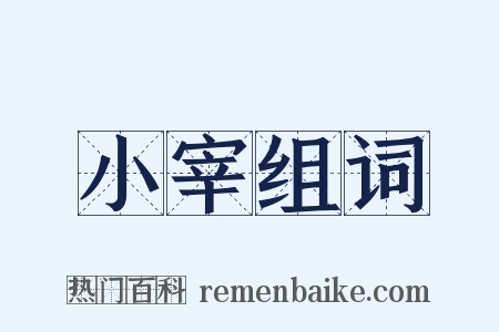 小宰组词是什么意思的图片